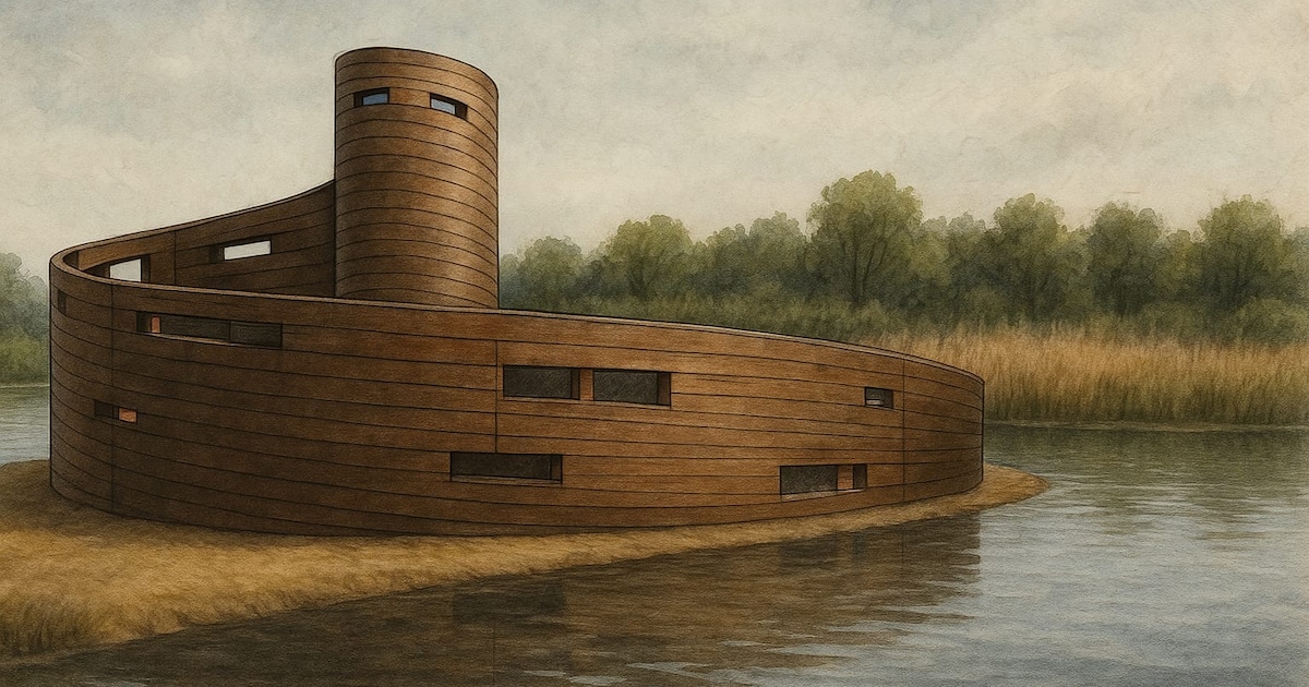 Een ‘wokkel’ in de natuur: dit is de nieuwe vogelkijkhut voor de Ooijse Graaf