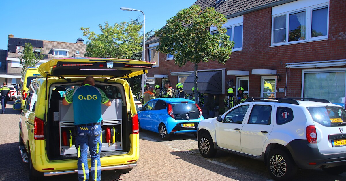 Grootschalige inzet van de hulpdiensten in Rijnsburg na melding van ongeval met gevaarlijke stof