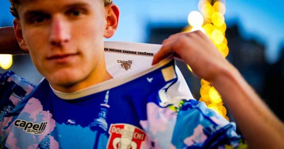 FC Dordrecht presenteert ‘Shirt van 2040’ met bijzondere boodschap: ‘Willen kampioen van Nederland w