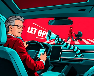 De bemoeiauto is hier en hij laat je niet meer met rust: ongezonde situatie of wel zo veilig?