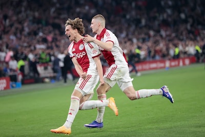 Ajax keep Champions League hopes alive thanks to late Mika Godts goal against PSV