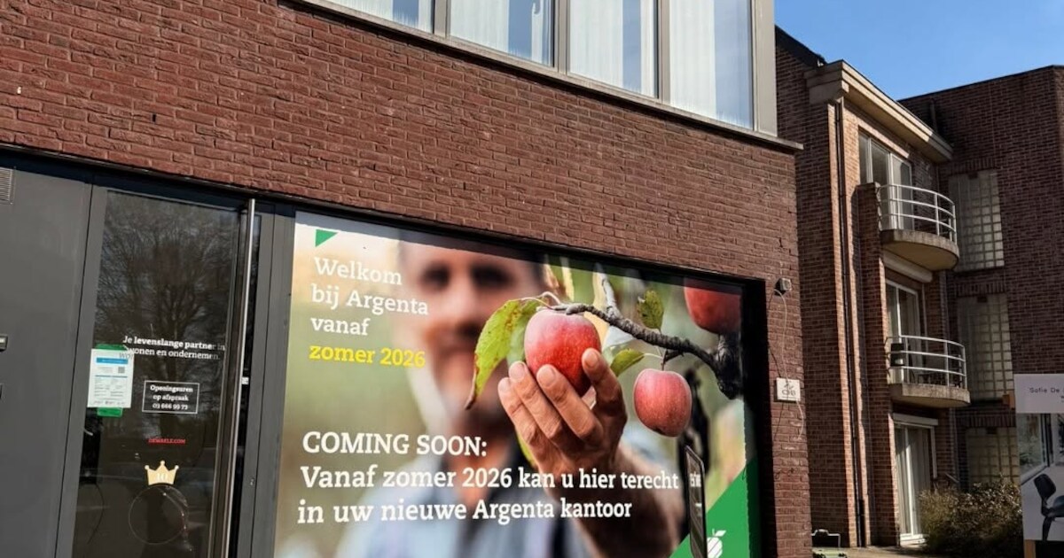 Twee Argenta-kantoren in Kalmthout verhuizen naar één nieuwe locatie