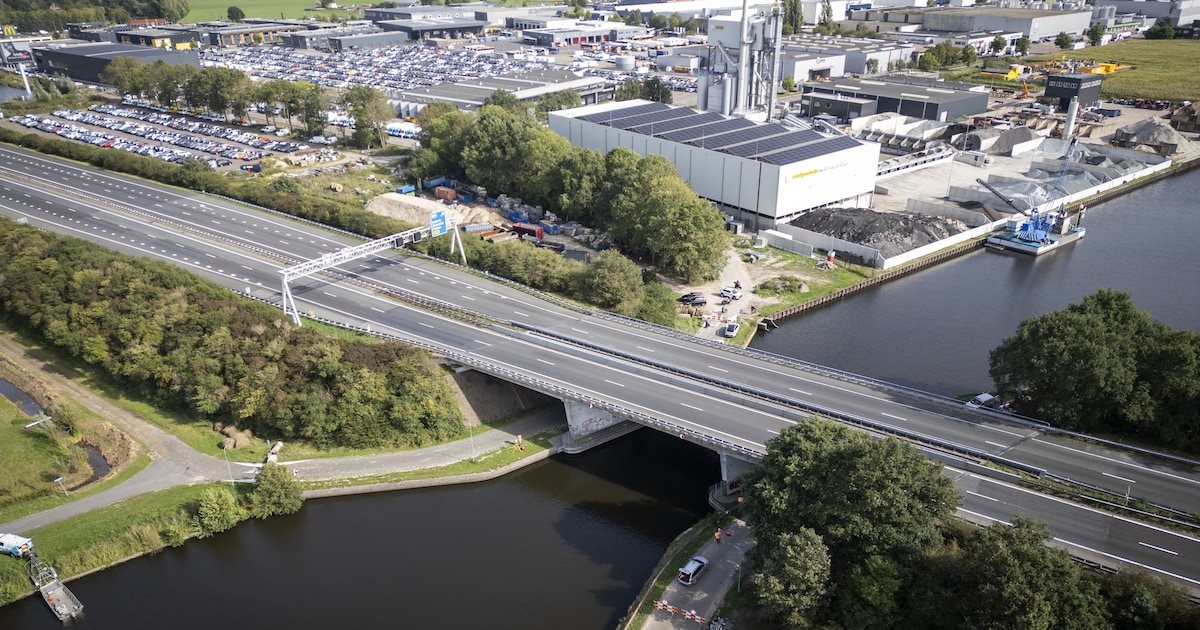 Hardenbergerbrug A28 bij Nijkerk blijft tot woensdag dicht na veiligheidsproblemen