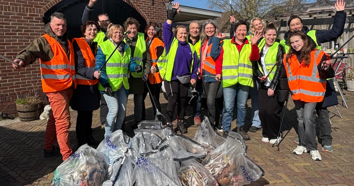 Buurtvereniging Sint Hubert ruimt op en OKC De Nienekes in Cuijk geopend