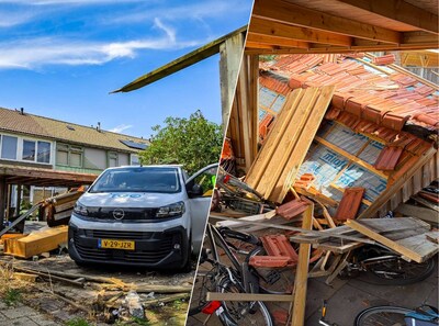 Chauffeur wordt onwel en rijdt met bestelbus achtertuin in: enorme ravage bij woning in Hengelo