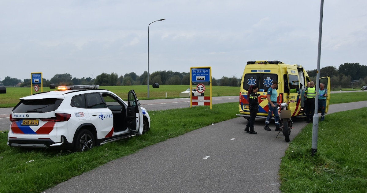 Ongeval met crossbrommer in Oudkarspel