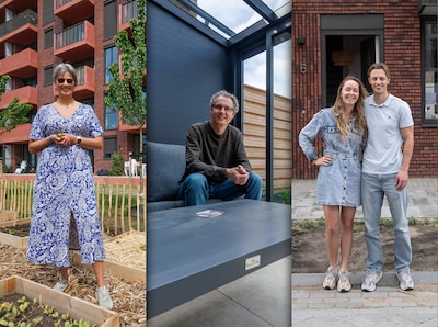 Monique, Wilbert, Jori en Wouter genieten al van hun nieuwe Bredase huis: en er komt nog veel nieuwb