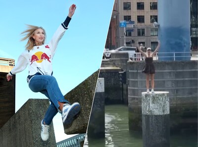 Miljoenen kijkers op Instagram zien Noa spectaculaire sprong maken in Rotterdam: ‘Ongelooflijk’