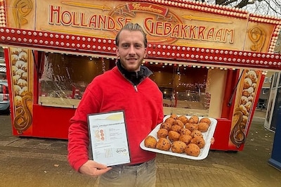 De oliebollen van Djordy zijn met goud bekroond: ‘Dit is de eerste keer dat ik mee doe’