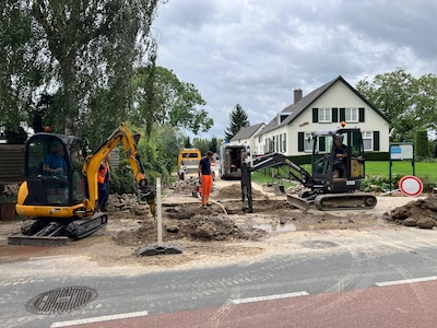 Leiding gesprongen: hele dag geen water in deel van Leuth