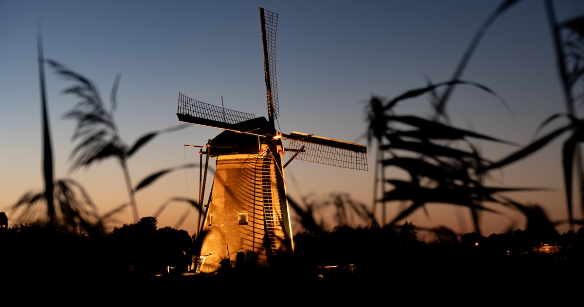 Volgende week staan de molens van Kinderdijk weer mooi verlicht: dit is er dit jaar nieuw