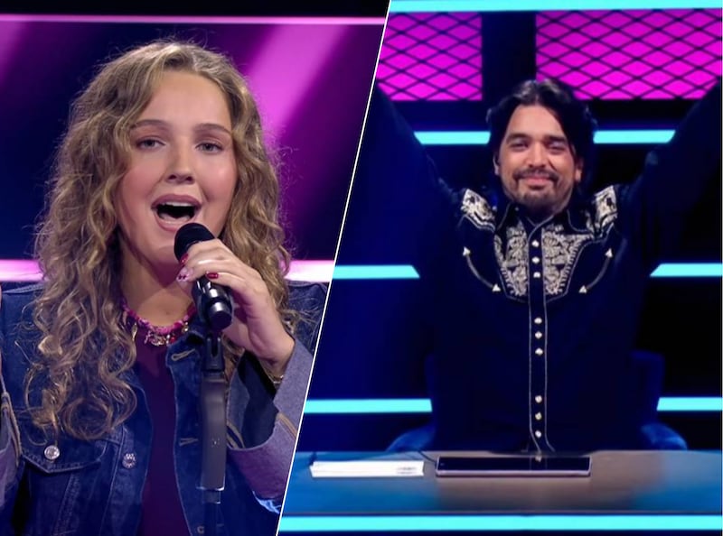 Enza in The winner takes it all en Waylon met tranen in zijn ogen.