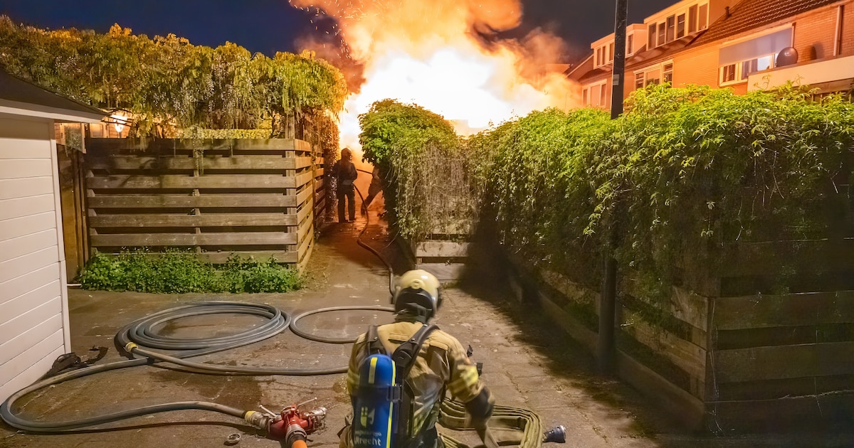 Vier auto's en tuinhuis gaan in vlammen op in dezelfde nacht in Wilnis: politie start onderzoek