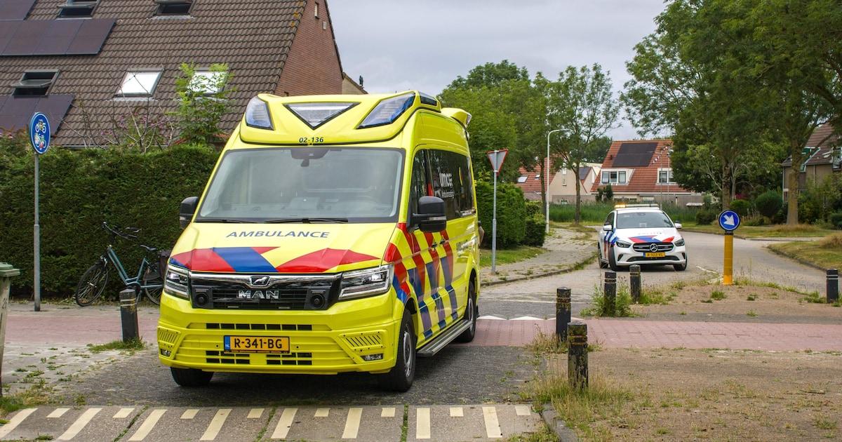 Botsing tussen twee fietsers in Sneek