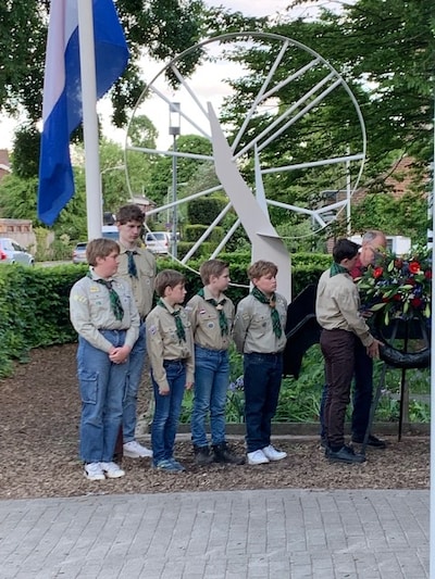Dodenherdenking bij Geldershofschool in Lent