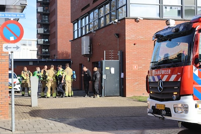 Brand op dak politiegebouw in Veenendaal