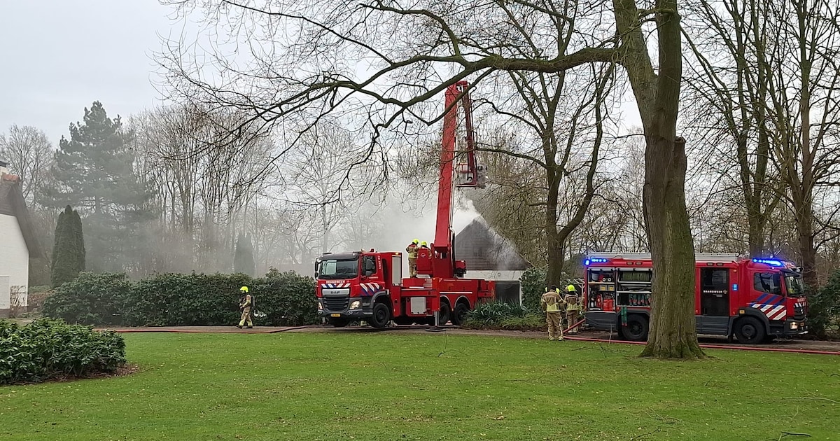 Felle brand in schuur in Sevenum