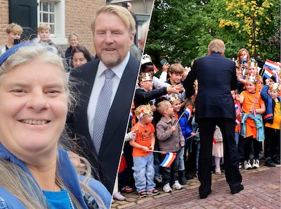 Koning als held onthaald in jarig Nissewaard: ‘Hij zei: het lijkt hier wel Koningsdag’