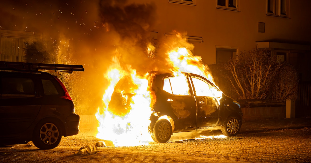 Autobrand in Haarlem: twee auto's en heg beschadigd door de vlammen