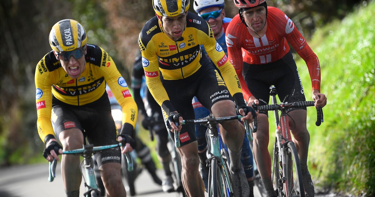 Traje de ciclismo Jumbo Visma 2018 usado por Pascal Eenkhoorn Tour de