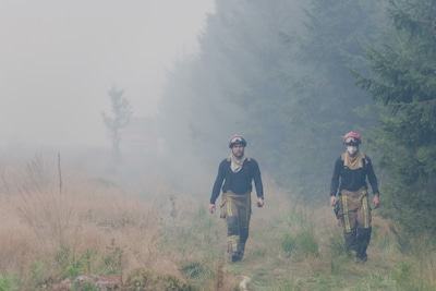 Brandweer in Hoge Venen heeft moeilijke nacht achter de rug, deel brand nog steeds onbereikbaar