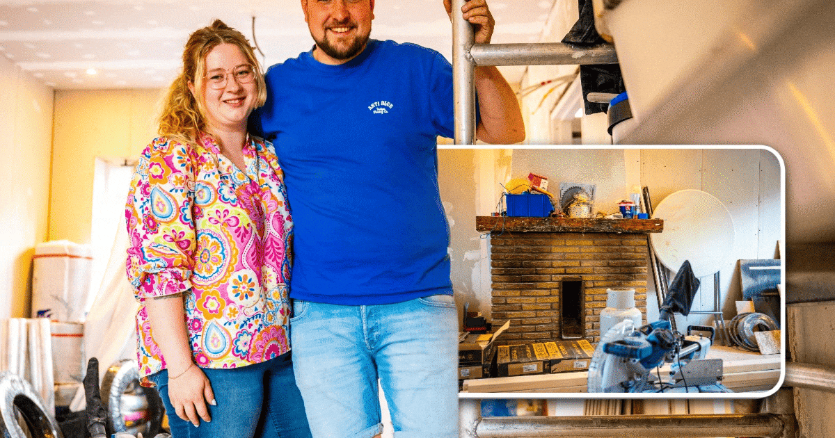 Dave en Lisanne toverden vervallen woning om tot modern droomhuis: ‘Alleen buitenmuren stonden er no