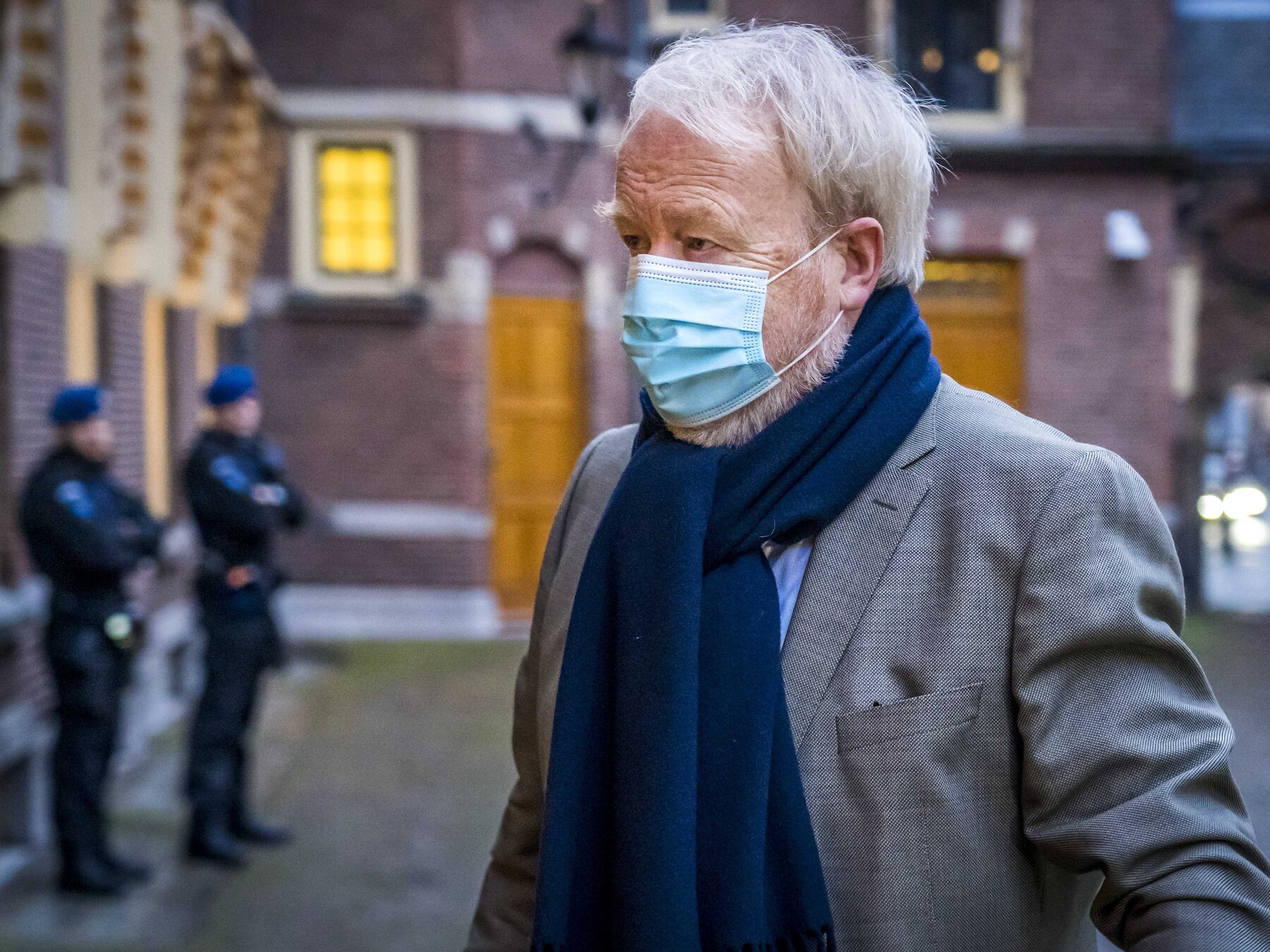 Jaap van Dissel tijdens het extra kabinetsoverleg in de Tweede Kamer over COVID-19.