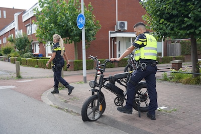 Botsing tussen fietser en fatbiker op Frankhuizerallee in Zwolle