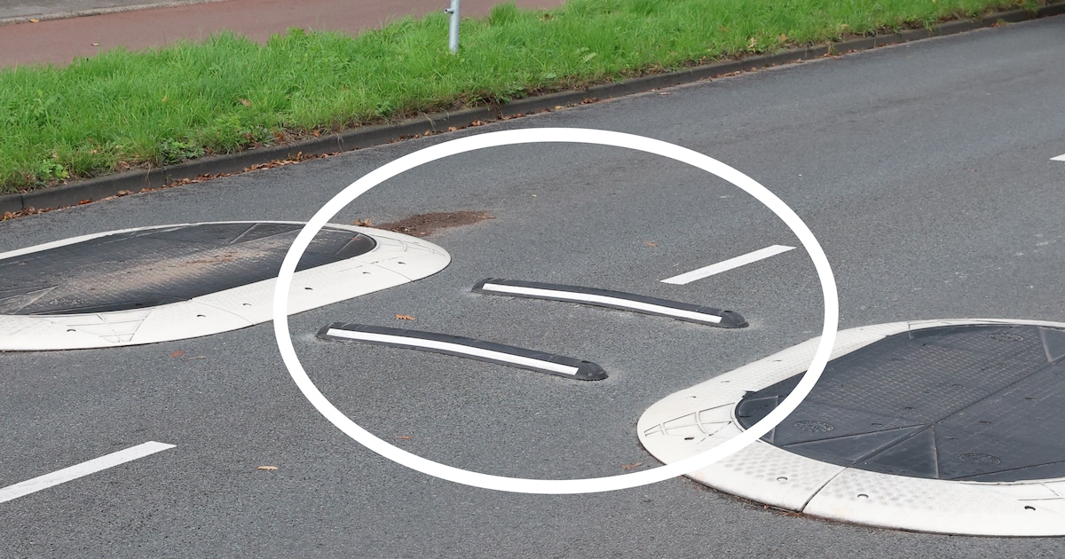 Al na een week haalt gemeente beruchte ‘bobbels’ weg: ‘Plaats nou gewoon een normale drempel’