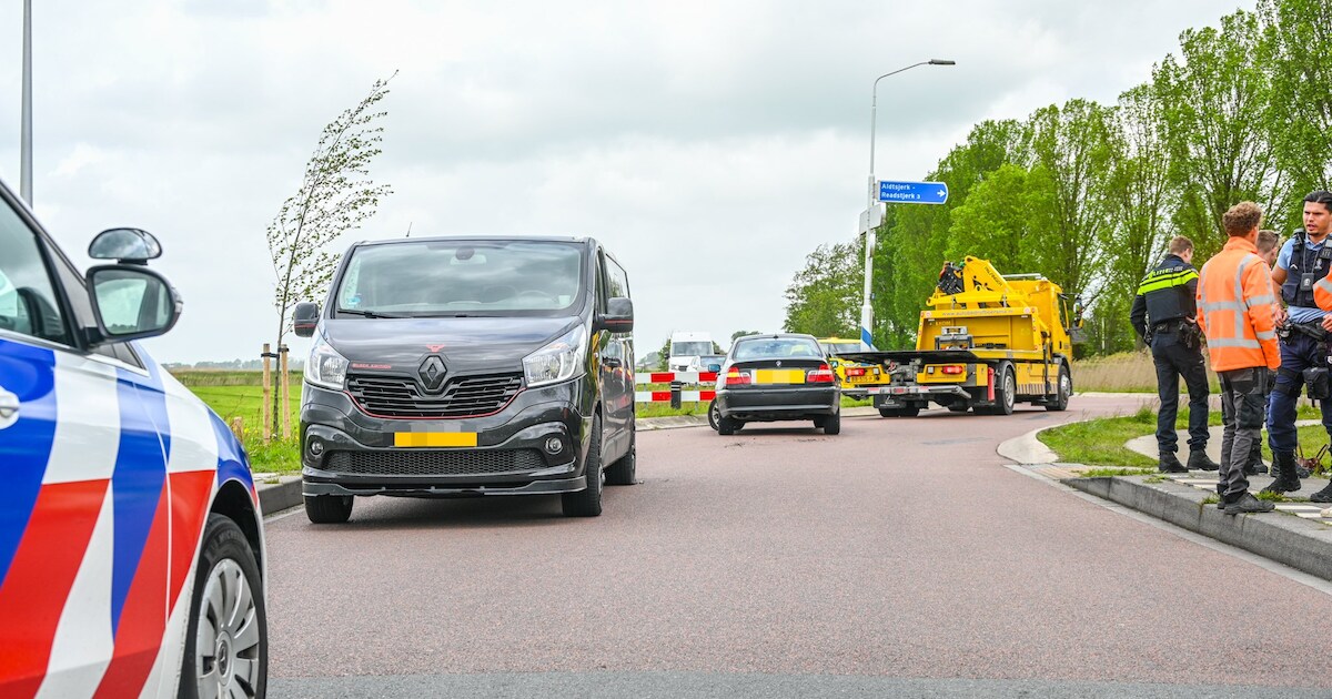 Dronken bestuurder aangehouden na ongeval Aldtsjerk