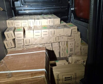 Honderden kilo’s aan lachgas in verlaten bestelbus in Oudenbosch