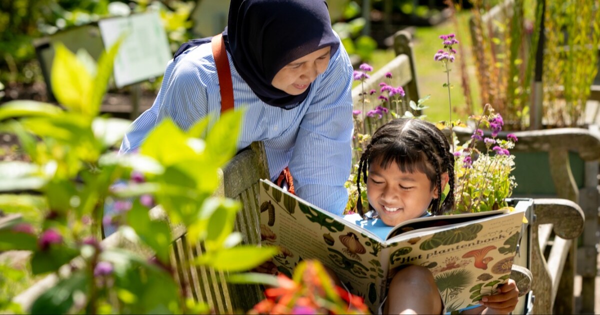 Groene kinderboekenmiddag bij Hortus botanicus in Leiden
