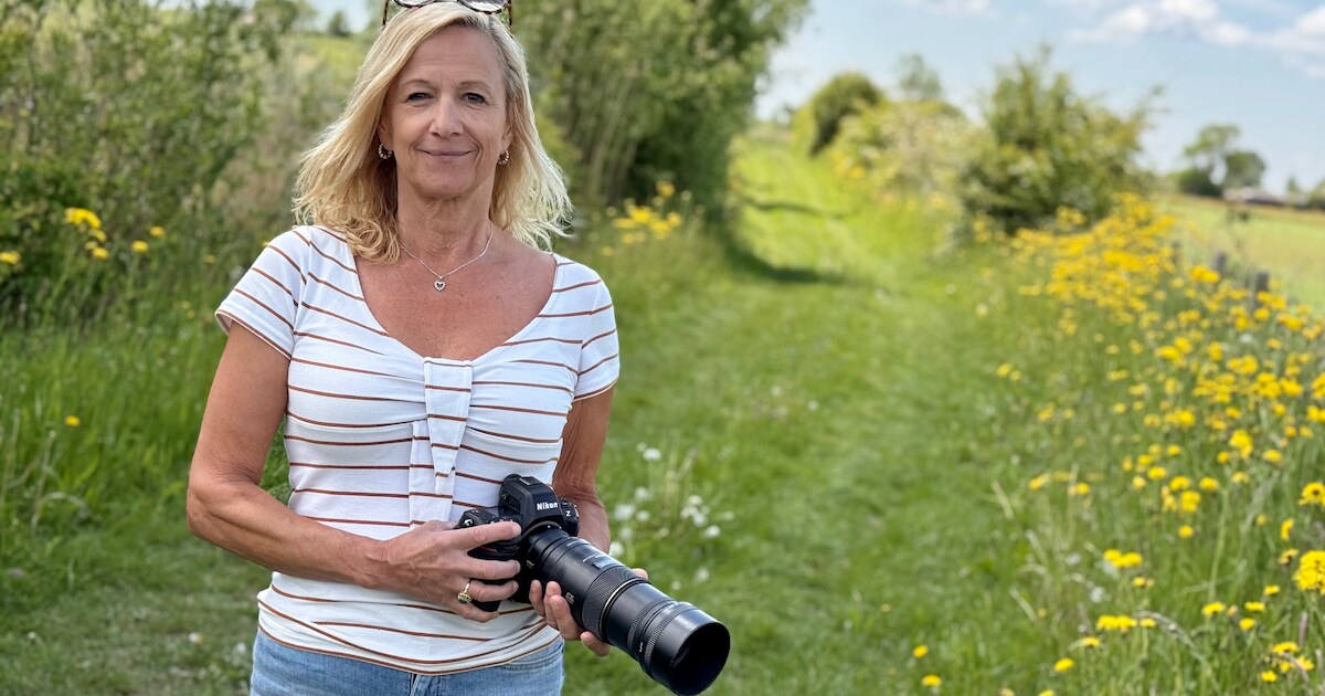 Natuurliefhebber Brigitte herkent moeiteloos het gefluit van een veldleeuwerik (met een app)