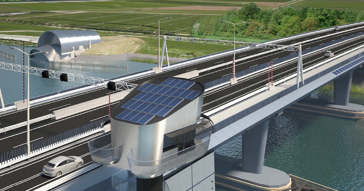 Wachten op een speciaal onderdeel: Ramspolbrug bij Ens kon dagen niet omhoog door storing
