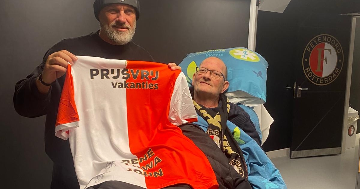 Nog een keer naar De Kuip: grote wens van zieke Feyenoord-fan Rene (61) uit Haaksbergen