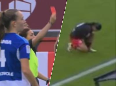 Opmerkelijk moment in Vrouwen eredivisie: Excelsior-speelster krijgt rood wegens veters strikken