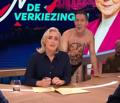 Streaker Peter uit Vught die uitzending Eva Jinek verstoorde: ‘Er komt nog meer’