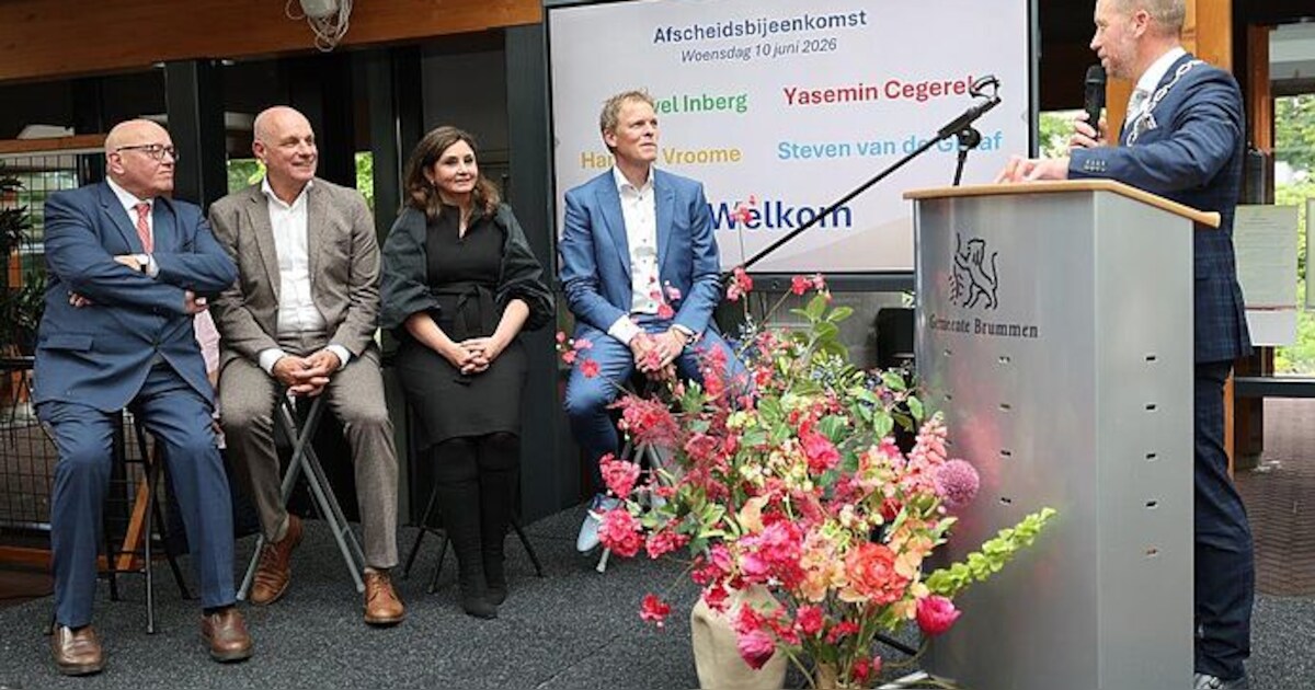 Brummen neemt afscheid van vier wethouders