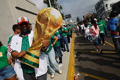 Mexicaanse fans verzamelen al massaal bij legendarisch Aztek