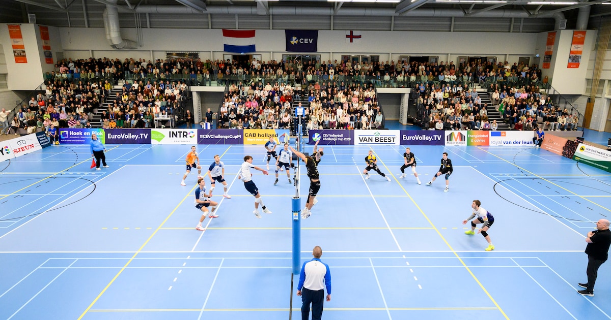 Sliedrecht gonst door Europees debuut volleyballers: ‘Zal je zien dat het binnen een uurtje gepiept 