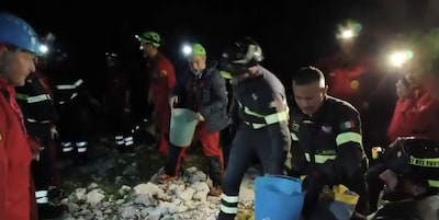 Grotverkenner levend begraven op 10 meter diepte na aardverschuiving op Sardinië