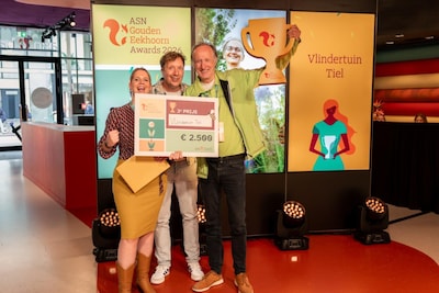 Vlindertuin Tiel wint ASN Gouden Eekhoorn Award