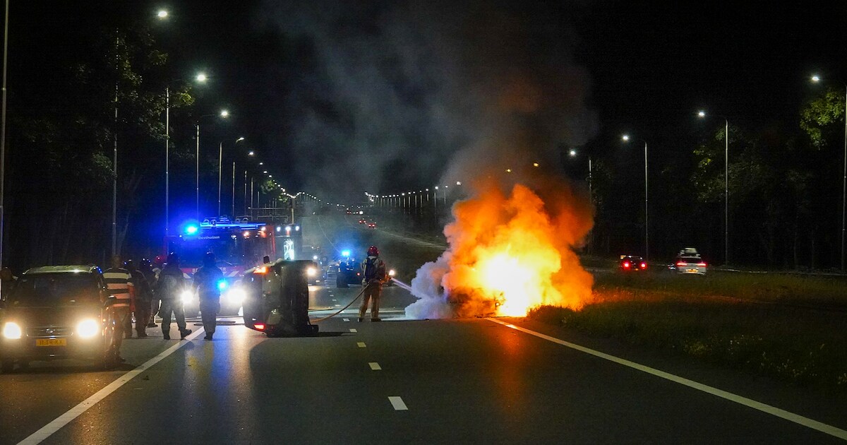 Ongeval met letsel op A7 in Zuidoostbeemster