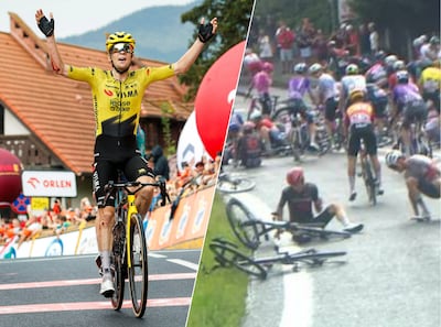 Eerste profzege voor Bart Lemmen, rit in Ronde van Polen halfuur geneutraliseerd na massale valpartij