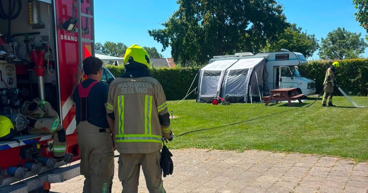Defecte accu veroorzaakt vreemde lucht op camping in Brouwershaven