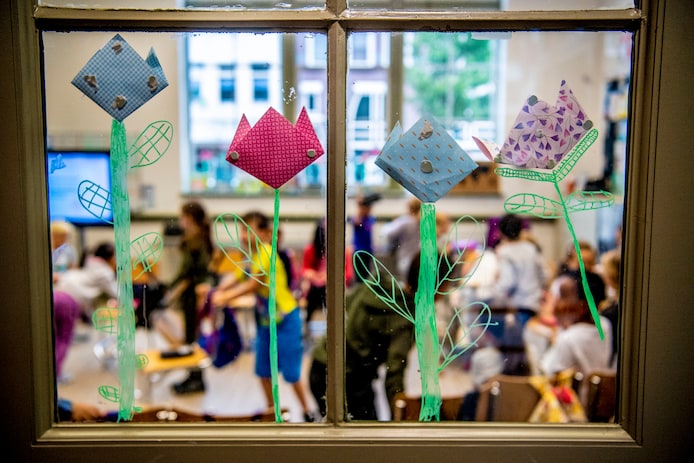 Een schoolklas in Rotterdam, foto ter illustratie