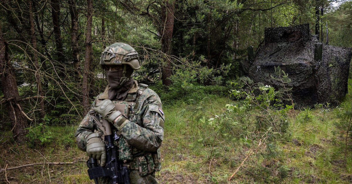 Militaire oefening in Heeze-Leende