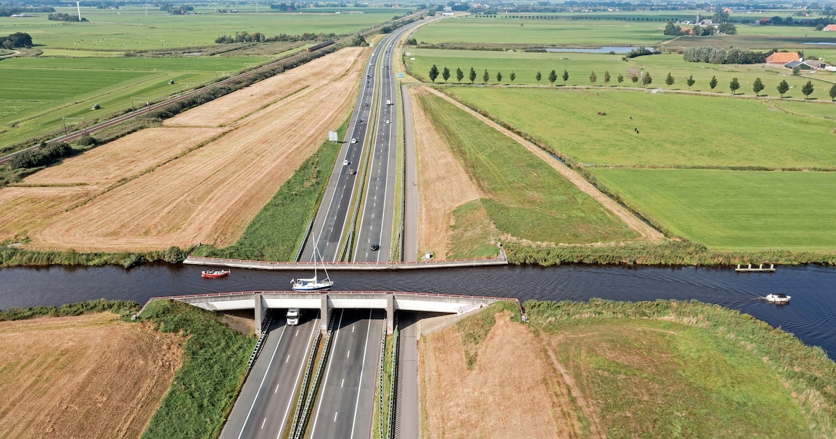 Herstel lekkage Leppa-aquaduct bij Akkrum dinsdag afgerond