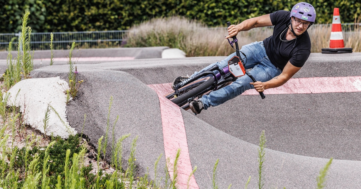 Inloopmomenten over pumptrack bij Rengersweg in Bunschoten