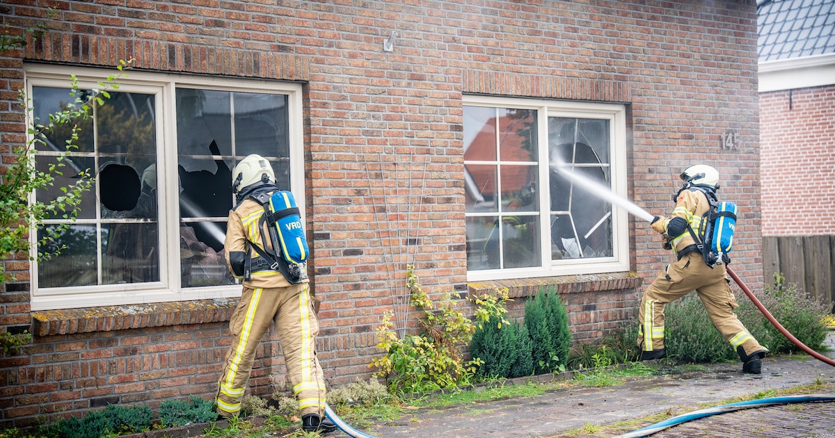 Brand in woning in Bovensmilde waar eerder drugslab werd ontdekt